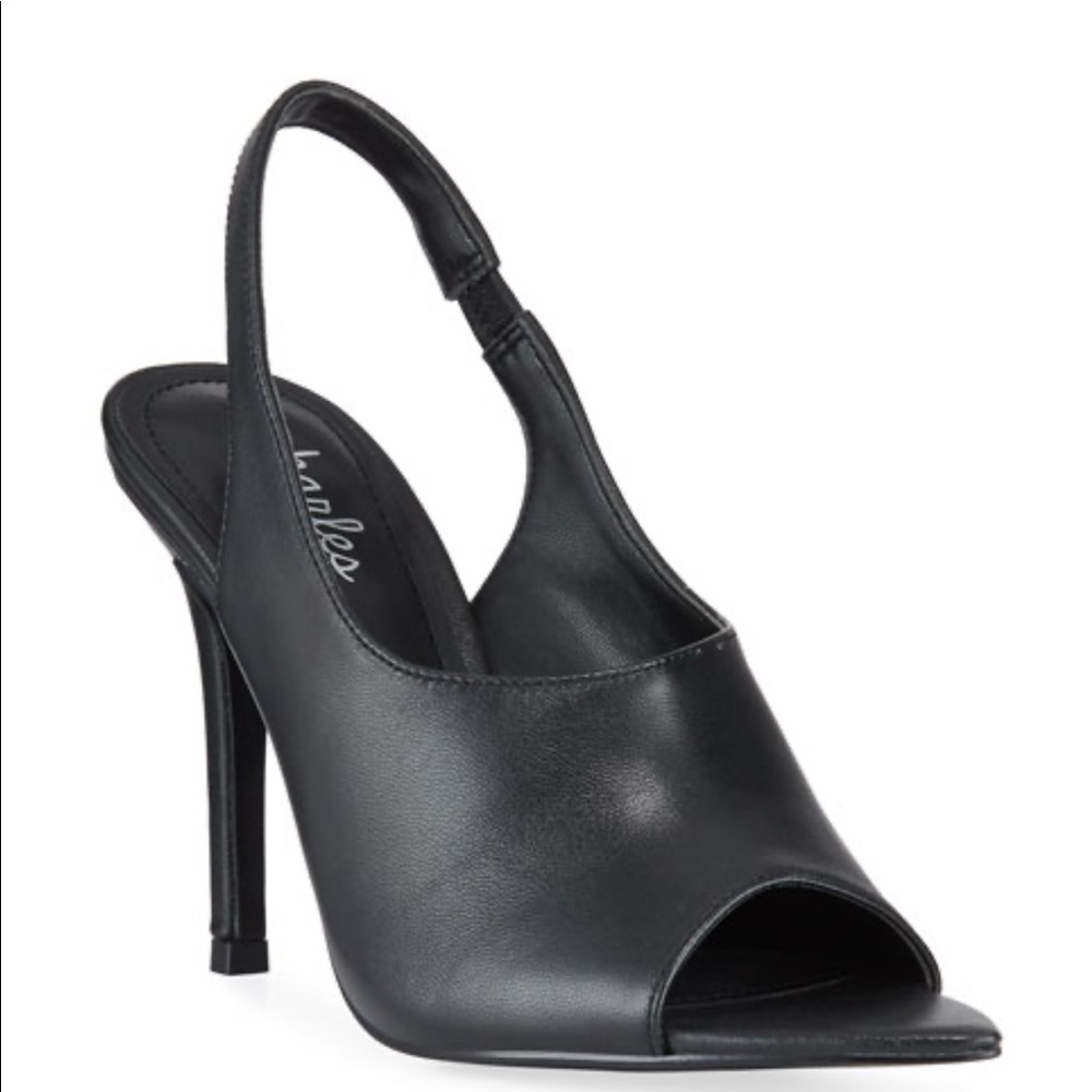 Trendy pointed open toe slingbacks